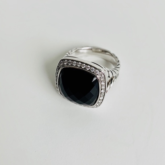 David Yurman - Albion Ring w Black Onyx & Diamonds - Picture 6 of 10